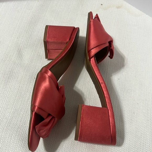 Est. 1946 Coral Slip on Mule Block Heels 8 - Picture 3 of 5